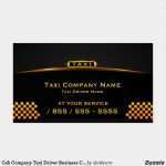 Taxi Visitenkarten Vorlagen Erstaunlich Taxi Fahrer Visitenkarte Cab Pany Visitenkarten