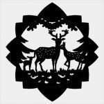 Teddybären Vorlagen Genial Vorlage Riesenfensterbild Rehe Im Wald 1