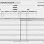 Teilnehmerliste Excel Vorlage Hübsch Tagesbericht Tagesrapport Die Kostenlose Vorlage