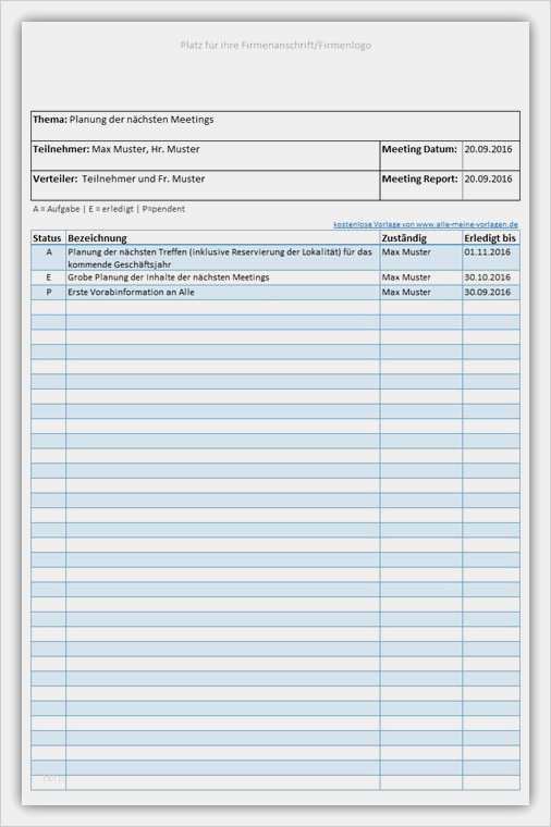Teilnehmerliste Excel Vorlage Inspiration Protokoll Vorlage Für Excel
