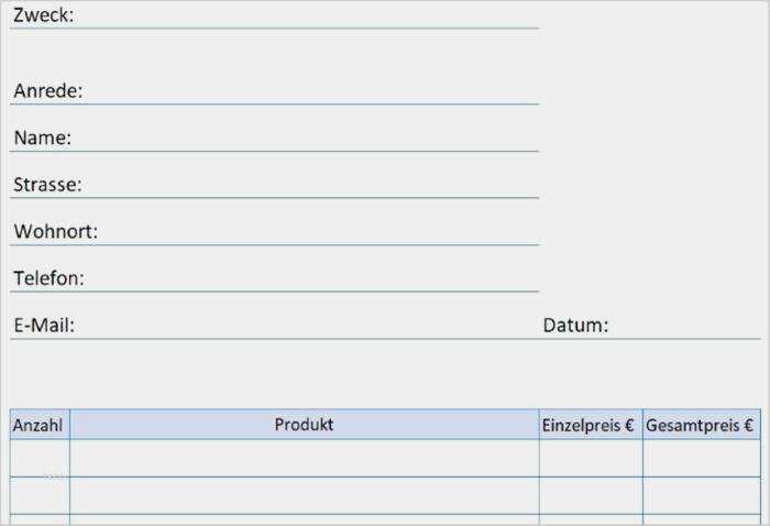 Teilnehmerliste Vorlage Gratis Genial Bestellformular Vorlage Download