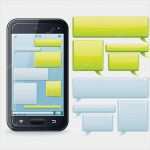 Telefon Notizblock Vorlage Erstaunlich Telefon Chat Vorlage Vektor Bild — Stockvektor © Pilart