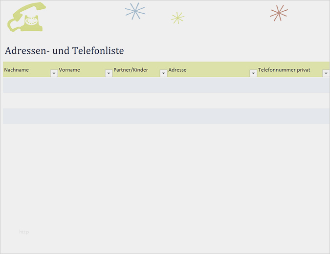 Telefonliste Vorlage Word Erstaunlich Telefonliste Für organisation Fice Templates