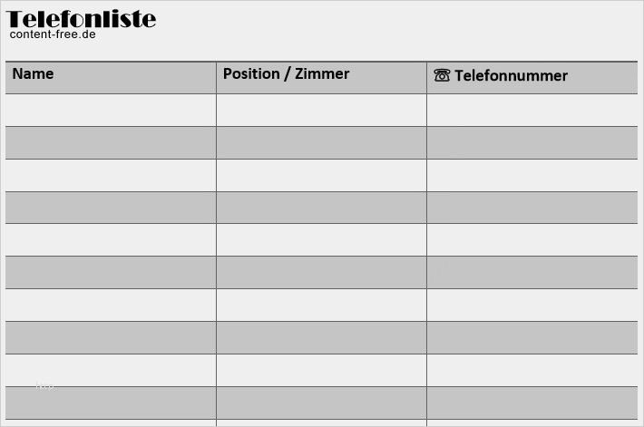 Telefonliste Vorlage Word Schönste Telefonliste Vorlage ...