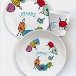 Teller Bemalen Vorlagen Gut Kinder Geschirr Aus Melamin Motiv Viecher