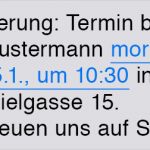Terminerinnerung Per Sms Vorlage Beste Sms Terminerinnerungen An Kunden