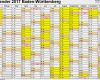 Terminkalender Excel Vorlage Bewundernswert Vorlage 1 Kalender 2017 Für Baden Württemberg Als Excel