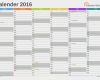 Terminkalender Vorlage Erstaunlich Excel Kalender 2016 Kostenlos