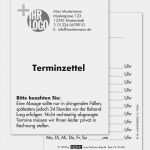 Terminzettel Vorlage Rechtsanwalt Elegant Terminzettel Mit Kontaktdaten Und Logo Praxisbedarf Shop