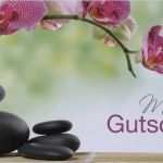 Thai Massage Gutschein Vorlage Großartig Geschenkgutschein Massagegutschein Wohlbefinden Und