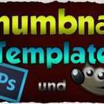 Thumbnail Vorlage Photoshop Süß Template