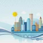 Thw Powerpoint Vorlage Cool Big City Powerpoint Templates 3d Graphics Blue