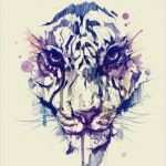 Tierzeichnungen Vorlagen Wunderbar Watercolor Tiger Tattoo Idea