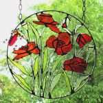 Tiffany Lampen Vorlagen Fabelhaft Tiffany as Design Fensterbild Mohnblumen