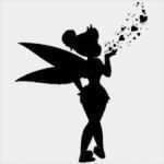 Tinkerbell Tattoo Vorlage Angenehm Tinkerbell Silhouette Tattoo Leg