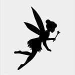 Tinkerbell Tattoo Vorlage Gut Fairy Wand Silhouette Sticker Decal Tink Princess Usa