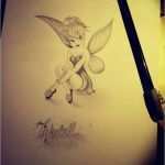 Tinkerbell Tattoo Vorlage Inspiration Tinkerbell Bleistiftzeichnung