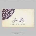 Tischkarten Hochzeit Vorlage Neu Hochzeit Tischkarten Flach Vorlage Rustikal Blumen Lila