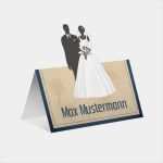 Tischkarten Hochzeit Vorlagen Angenehm Pop Up Tischkarten Zur Hochzeit Vintage Brautpaar In Blau
