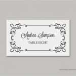 Tischkarten Hochzeit Vorlagen Cool Hochzeit Tischkarten Gefaltet Vorlage Kalligraphie Polka