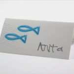 Tischkarten Taufe Vorlagen Gut Einladung Taufe Basteln Fisch