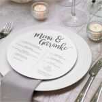 Tischkarten Vorlage Pdf Beste Menükarten Rund Und Ehrenplatz Schilder