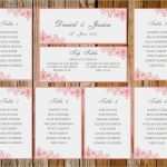 Tischplan Vorlage Word Best Of Wedding Seating Chart ornate Pinkdownload Printable