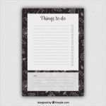 To Do Liste Vorlage Bunt Genial Floral to Do List Template Vector