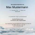 Todesanzeigen Muster Vorlagen Hübsch Frisches todesanzeigen Muster