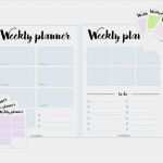Todo Liste Vorlage Kostenlos Hübsch Weekly Planner Kostenloser Download