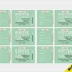Tombola Lose Vorlage Best Of Lose Editierbare Word Vorlage Druckbare Instant Download