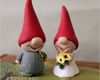 Ton formen Vorlagen Schönste Gnome Cake toppers Custom Colors Red and Yellow