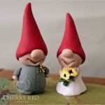 Ton formen Vorlagen Schönste Gnome Cake toppers Custom Colors Red and Yellow