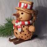 Töpfern Weihnachten Vorlagen Gut Veselý Sněhuláček Svčka Töpfern