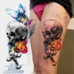 Totenkopf Tattoo Vorlagen Bewundernswert Rosenranke Tattoo Bedeutung Vorlagen