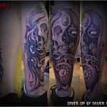 Totenkopf Tattoo Vorlagen Fabelhaft Tattoovorlage Cover Up totenkopf Mit Uhr