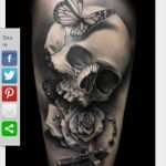 Totenkopf Tattoo Vorlagen Schön Bedeutung totenkopf Tattoo Mit Rose Und Kreuz