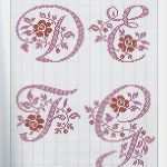 Trachten Stickerei Vorlagen Elegant Rose Leaf Cross Stitch Alphabet Pinterest