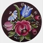 Trachten Stickerei Vorlagen Inspiration atelier Gina Pafiadache Buquê Em Bauernmalerei Risco