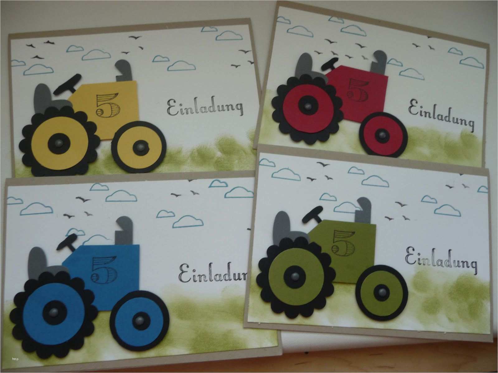 Traktor Laterne Basteln Vorlagen Fabelhaft Einladungskarten Traktor Kindergeburtstag