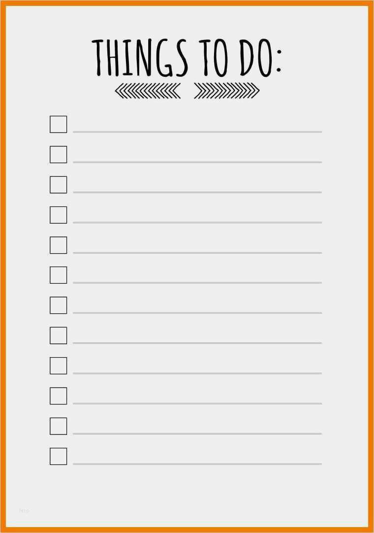Transportauftrag Muster Vorlage Erstaunlich 12 Vorlagen to Do Liste