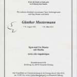 Trauerfeier Einladung Vorlage Inspiration 15 Trauerbrief Muster