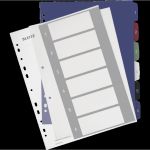 Trennblätter ordner Vorlage Erstaunlich Pc Beschriftbares Register Style Pp Von Leitz