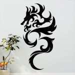 Tribal Wandtattoo Vorlagen Schönste Tribal Drache Wandtattoo