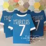 Trikot Einladungskarte Vorlage Gut Stampin Up Punch Art Football soccer Shirt Invitations