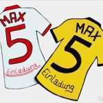 Trikot Einladungskarte Vorlage Wunderbar Einladung Zum Kindergeburtstag Einladungskarten Basteln