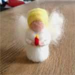 Trockenfilzen Vorlagen Genial Der Erste Kleine Weihnachtsengel ist Heute Entstanden