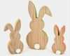Tulpen Aus Holz Vorlagen Inspiration 3x Deko Figur Osterhase Hase Silhouette Aus Holz 18 12