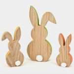 Tulpen Aus Holz Vorlagen Inspiration 3x Deko Figur Osterhase Hase Silhouette Aus Holz 18 12
