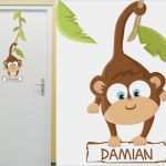 Türschild Kinderzimmer Vorlagen Süß Wandtattoo Türschild Baby Affe Dschungel Kinderzimmer Von